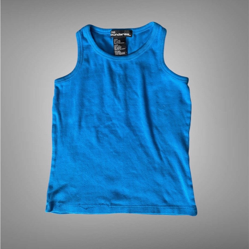 No Boundaries Blue Tank Top